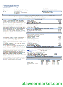 Potomac Edison utility business bill, page 1, SCR